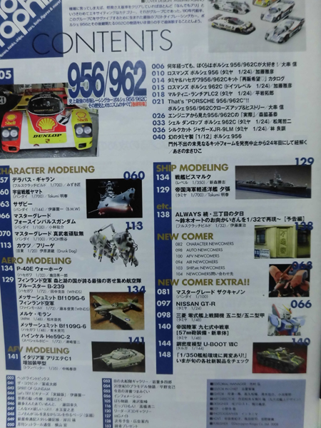 モデルグラフィックスNo.285 2008年8月号 特集 史上最強の市販レーシングカーポルシェ956/962C[1]B1948_画像3