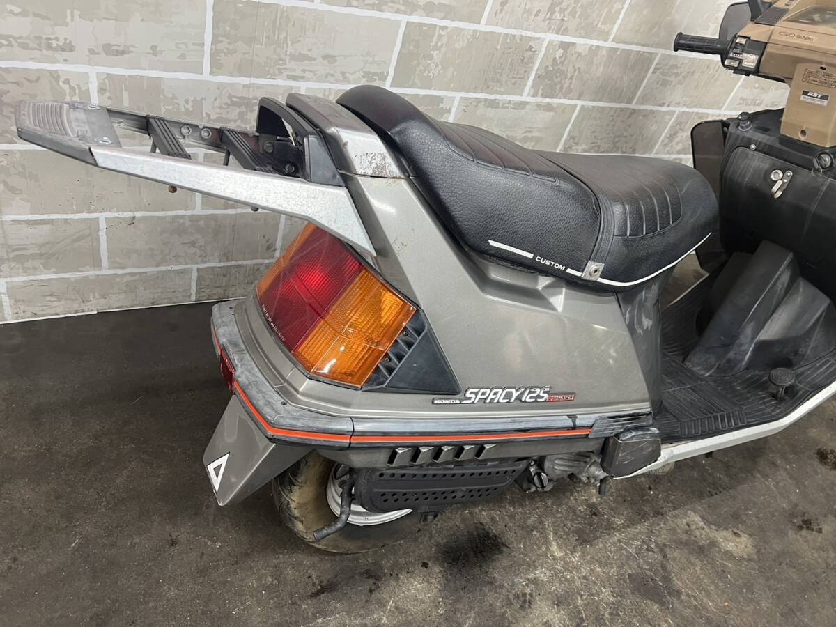 HONDA ホンダ SPACY125 STRIKER スペイシー ストライカー JF02 販売証明書有り 場内走行確認 始動動画有り 未整備 現状 売り切り バンガレの画像8