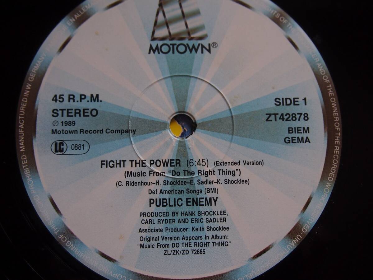 ＰＵＢＬＩＣ　ＥＮＥＭＹ　ＤＯ　ＴＨＥ　ＲＩＧＨＴ　ＴＨＩＧ　１２インチ_画像4