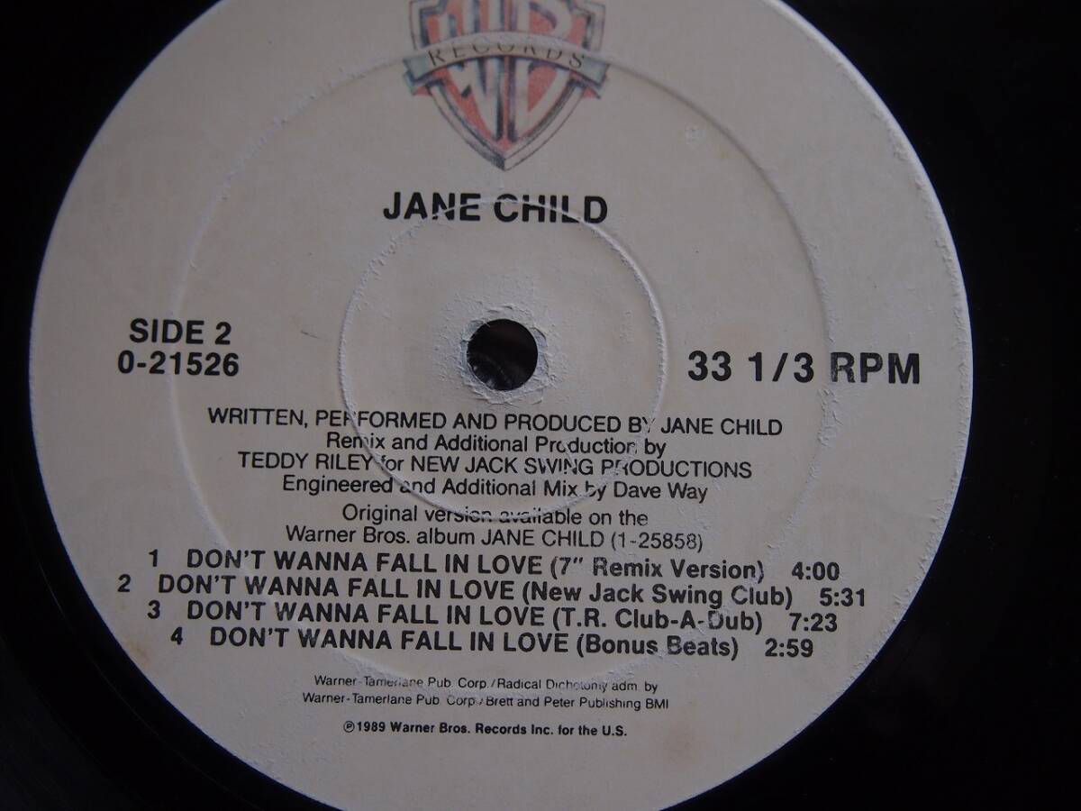 ＪＡＮＥ ＣＨＩＬＤ ＤＯＮ’Ｔ ＷＡＮＮＡ ＦＡＬＬ ＩＮ ＬＯＶＥ １２インチの画像5