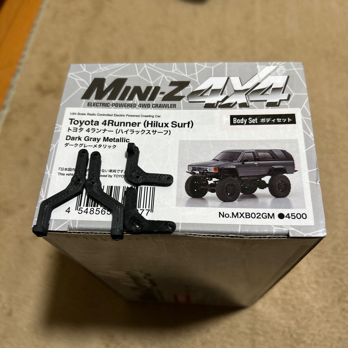 MINI-Z 4x4 Toyota 4Runner(Hilux SUrf) BodySet & Bumper liftup parts(15mmup)の画像1