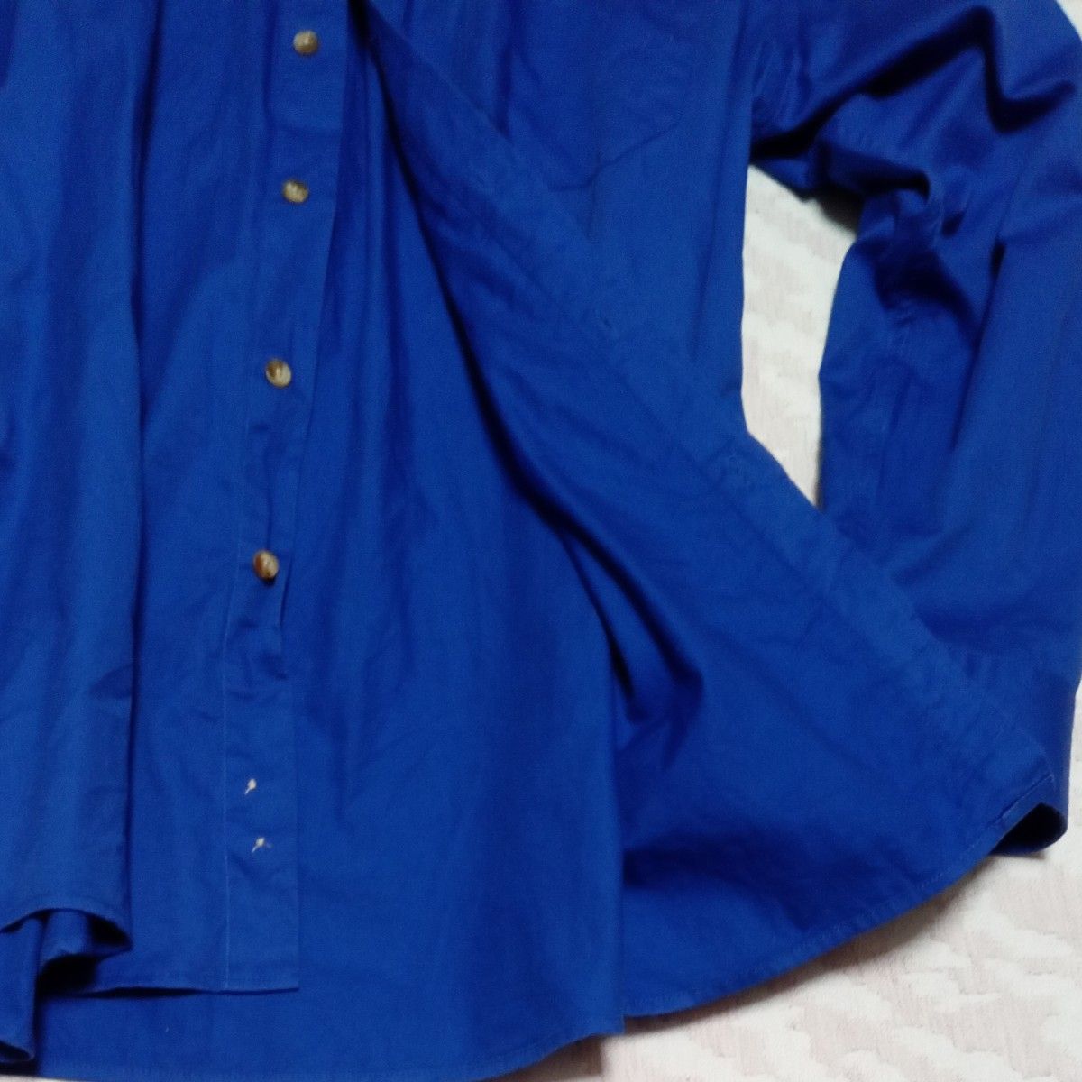 Munsing Wear  長袖シャツ　XL ブルー　古着　アメリカ　輸入　マンシングウェア シャツ 長袖　米国　
