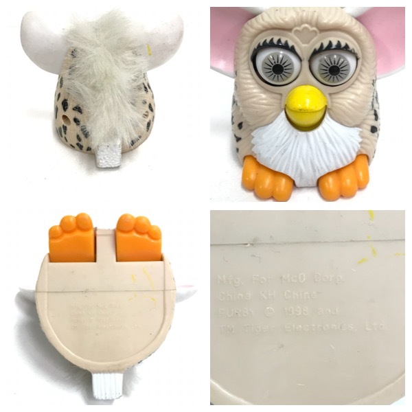 ファービー おもちゃ ベージュ マクドナルド McDonald 1998年製 Furby アンティーク コレクション レトロ オールド ビンテージ TOY D-1670_画像3