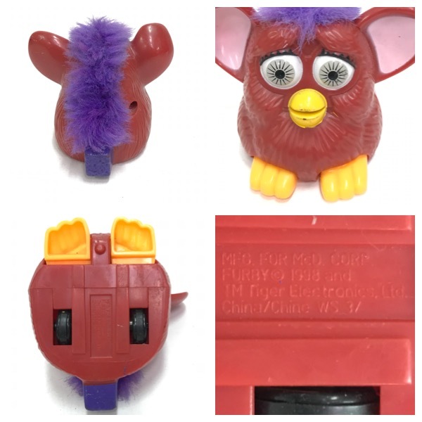 ファービー おもちゃ レッド マクドナルド McDonald 1998年製 Furby アンティーク レトロ ビンテージ オールド TOY コレクション 赤 D-1708の画像3