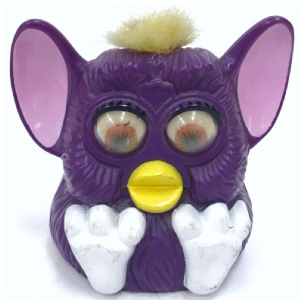 ファービー おもちゃ パープル マクドナルド McDonald 1998年製 Furby アンティーク レトロ オールド コレクション TOY ビンテージ D-1717の画像1