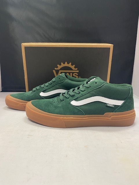 【新品】VANS BMX STYLE 114 GREEN/GUM US9.5 27.5cm ヴァンズ バンズ ビーエムエックス スタイル 114 グリーン ガム スウェード _画像2