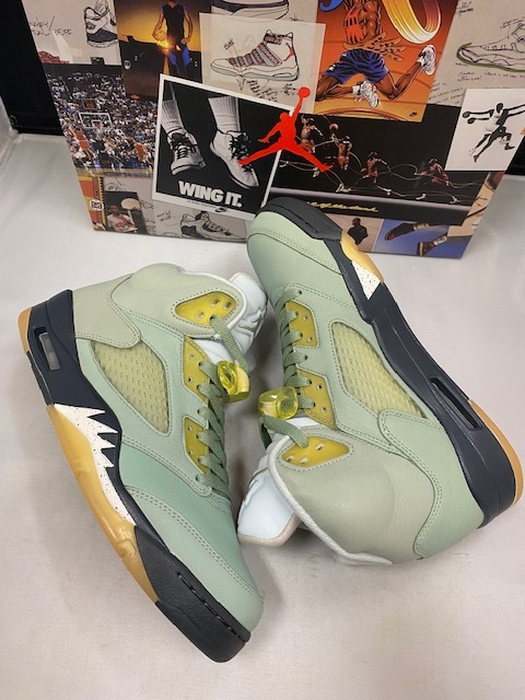 【訳あり新品】NIKE AIR JORDAN 5 RETRO DC7501-300 US9.0 27.0cm JADE HORIZON/DESERT SAND ナイキ エアージョーダン ジェイドホライゾン_画像6