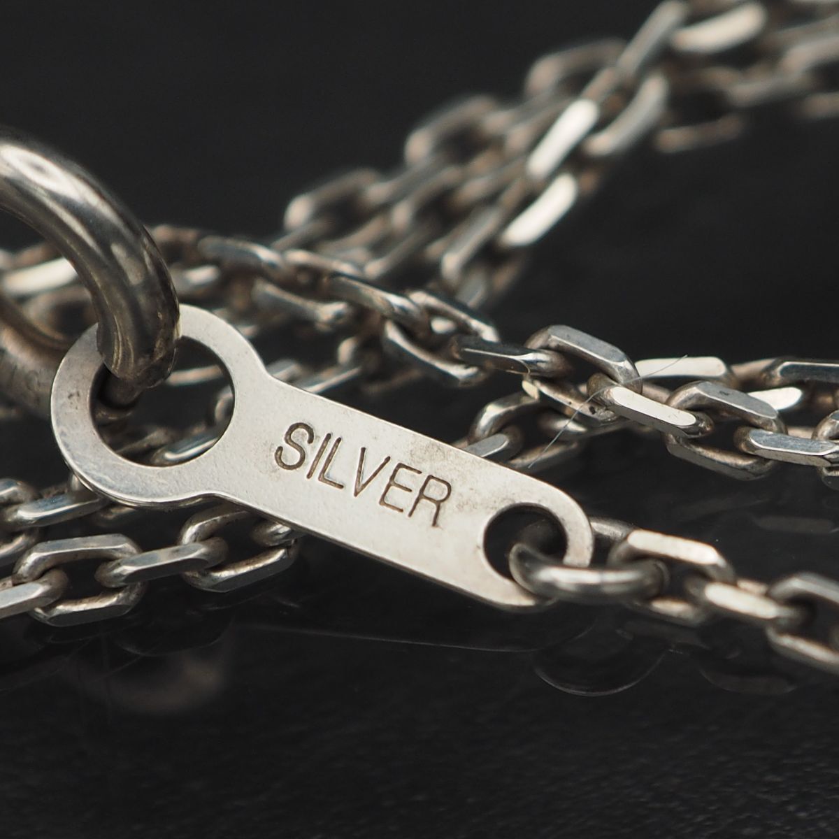 P064 ブルートパーズ SILVER STERLING刻印 ペンダント ネックレス デザイン シルバー 11月誕生石