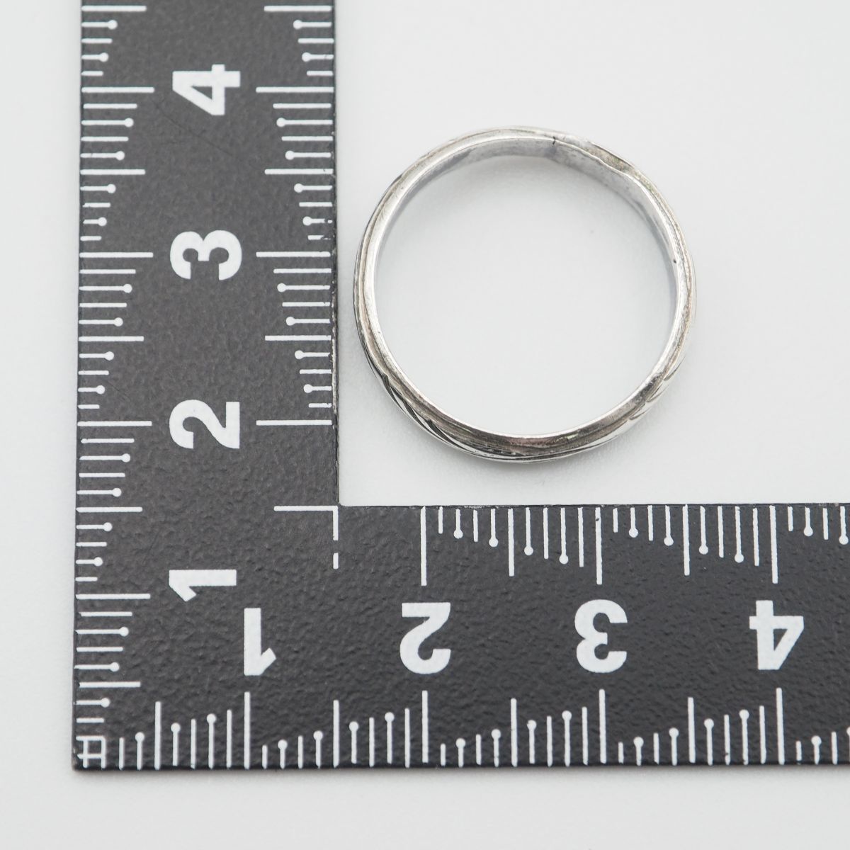 K321 ヴィンテージ SILVER刻印 リング デザイン シルバー 指輪 13号_画像10