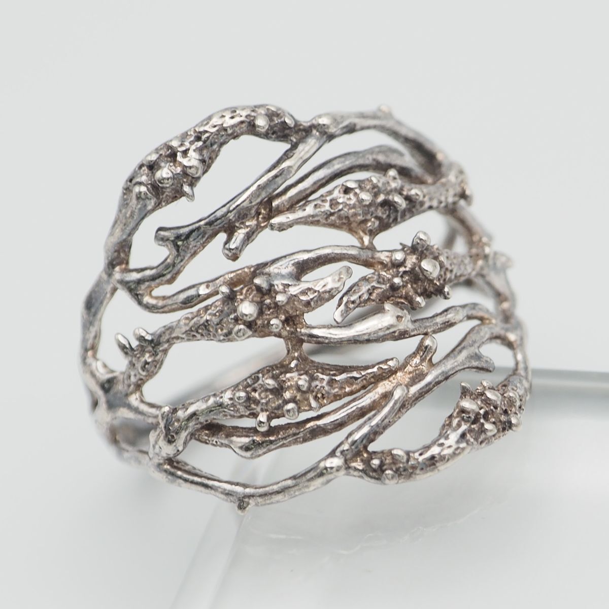 K310 Vintage SILVER печать кольцо дизайн серебряный кольцо 13~14 номер 