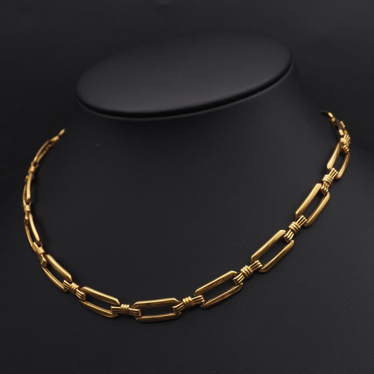 N682 LANVIN ランバン GERMANY刻印 ネックレス ゴールド チェーン デザイン ヴィンテージ| N682 LANVIN ランバン GERMANY刻印 ネックレス ゴールド チェーン デザイン ヴィンテージ|