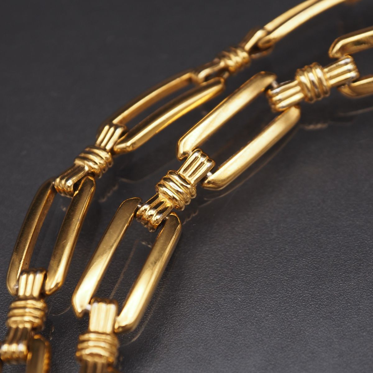 N682 LANVIN ランバン GERMANY刻印 ネックレス ゴールド チェーン デザイン ヴィンテージ| N682 LANVIN ランバン GERMANY刻印 ネックレス ゴールド チェーン デザイン ヴィンテージ|