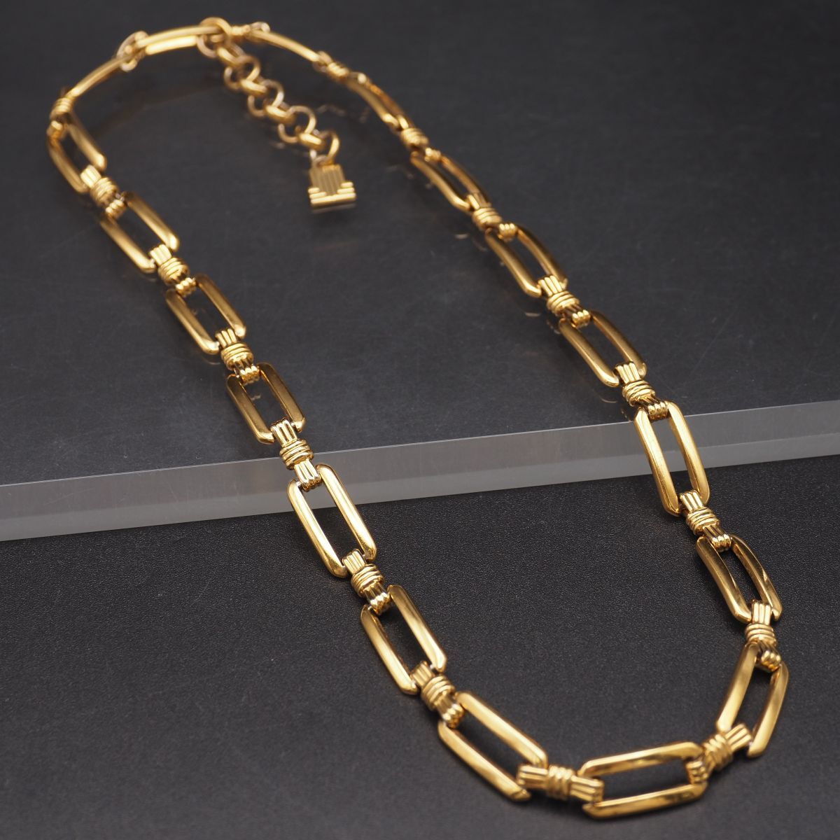 N682 LANVIN ランバン GERMANY刻印 ネックレス ゴールド チェーン デザイン ヴィンテージ| N682 LANVIN ランバン GERMANY刻印 ネックレス ゴールド チェーン デザイン ヴィンテージ|