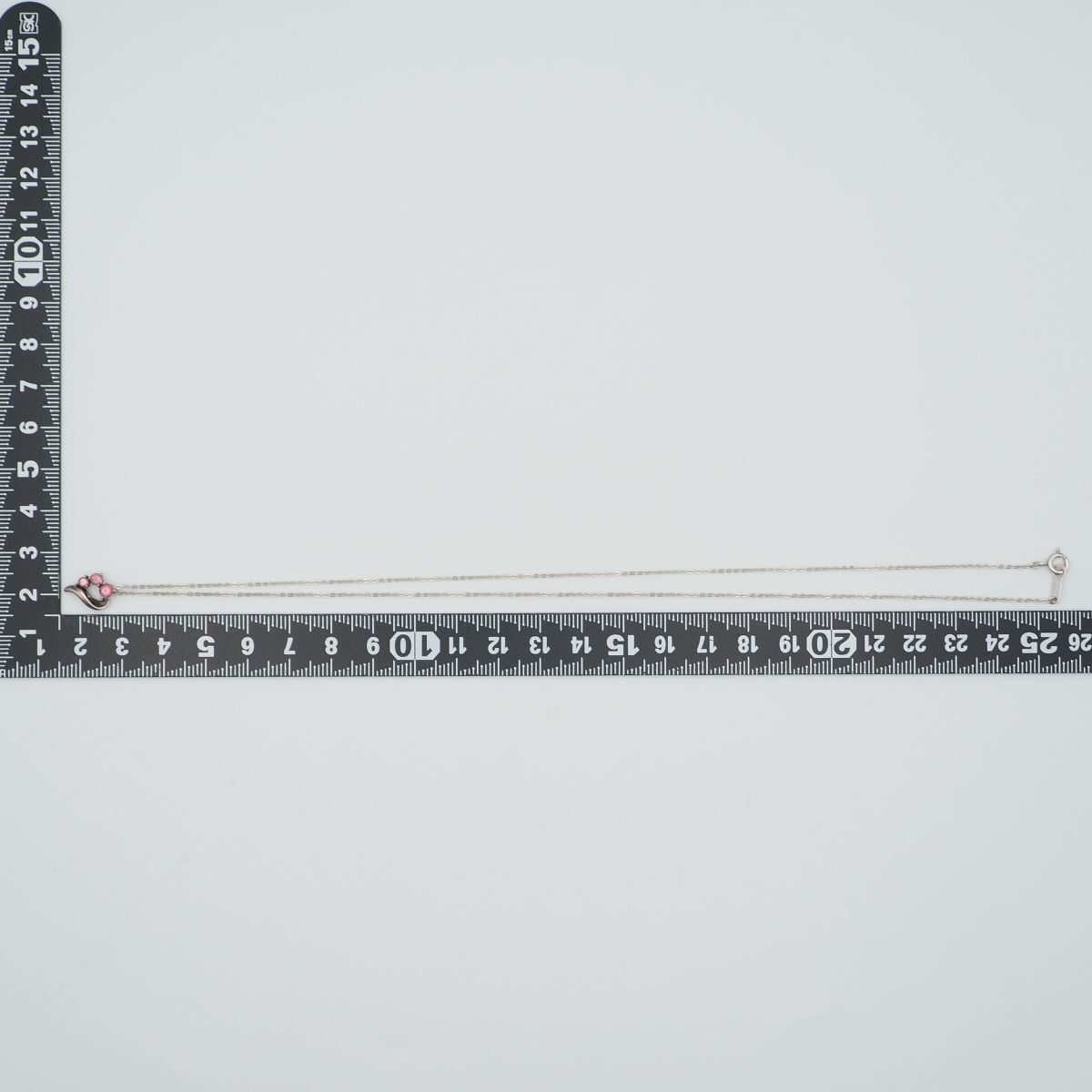 K645 4℃ ヨンドシー ピンクスピネル PINK SILVER STERLING刻印 ペンダント ネックレス デザイン シルバー 8月誕生石
