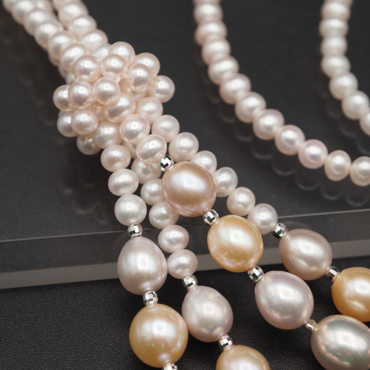 N790 淡水真珠 パール ネックレス デザイン 6月誕生石