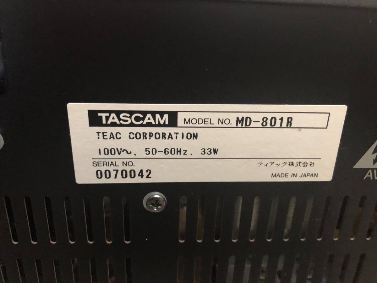 MDレコーダー　TASCAM MＤー８０１Ｒ　故障品_画像3