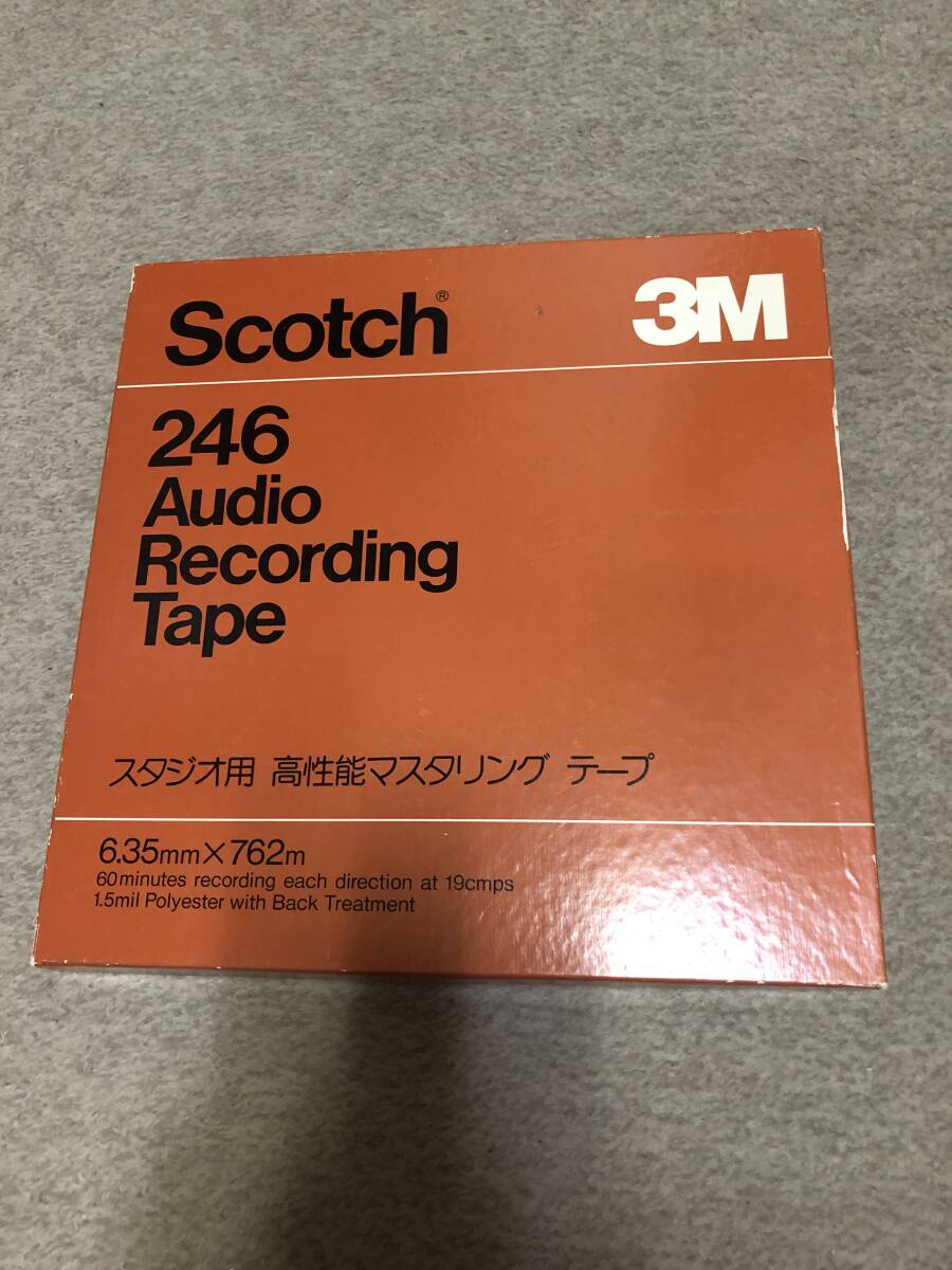 録音テープ　１０インチ テープ巾1／４インチ ３M スコッチ　２４６　未使用_画像1