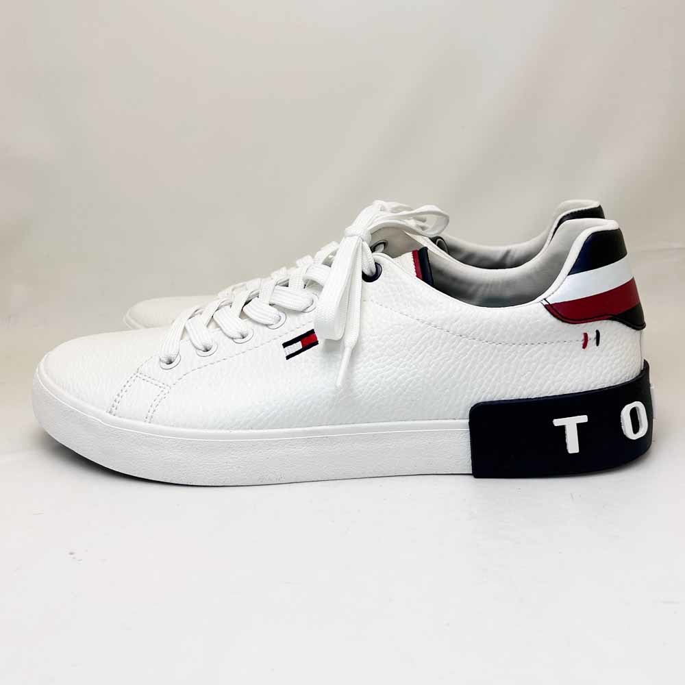 新品 TOMMY HILFIGER トミーヒルフィガー スニーカー REZZ ホワイト 26.0cm_画像1