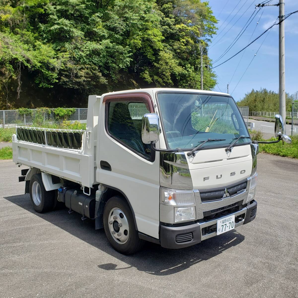  распродажа 3t низкий пол усиленный самосвал техосмотр "shaken" . мир 7 год 4 до Mitsubishi Canter IC турбо 5MT(3 педаль ) автоматические зеркала ETC металлизированный большое количество Fukuoka ~ максимальное снижение нет 