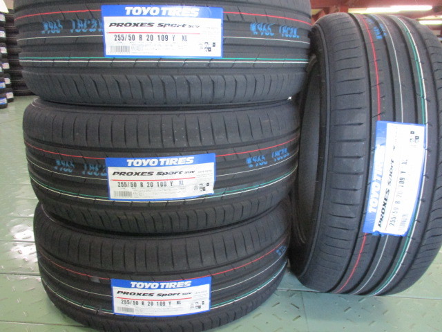 ☆【255/50R20】【2023年製】ＴＯＹＯ トーヨー プロクセススポーツＳＵＶ PROXESＳＰＯＲＴ 255/50-20 【夏用】4本送料税込み￥78000～の画像1