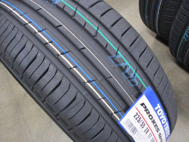 ☆【225/55R17】【2024年製】ＴＯＹＯ トーヨー プロクセススポーツ PROXES ＳＰＯＲＴ 225/55-17 4本価格 4本送料税込み￥49000～夏用の画像3