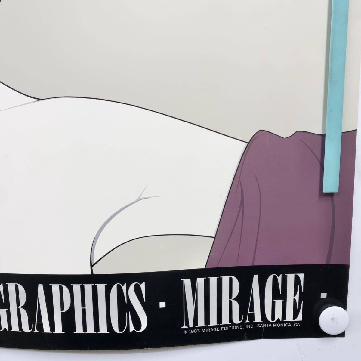 パトリック・ナゲル PATRICK NAGEL PAINTINGS GRAPHICS MIRAGE ビンテージ ポスター サングラス アートポスター 当時物 レトロの画像7