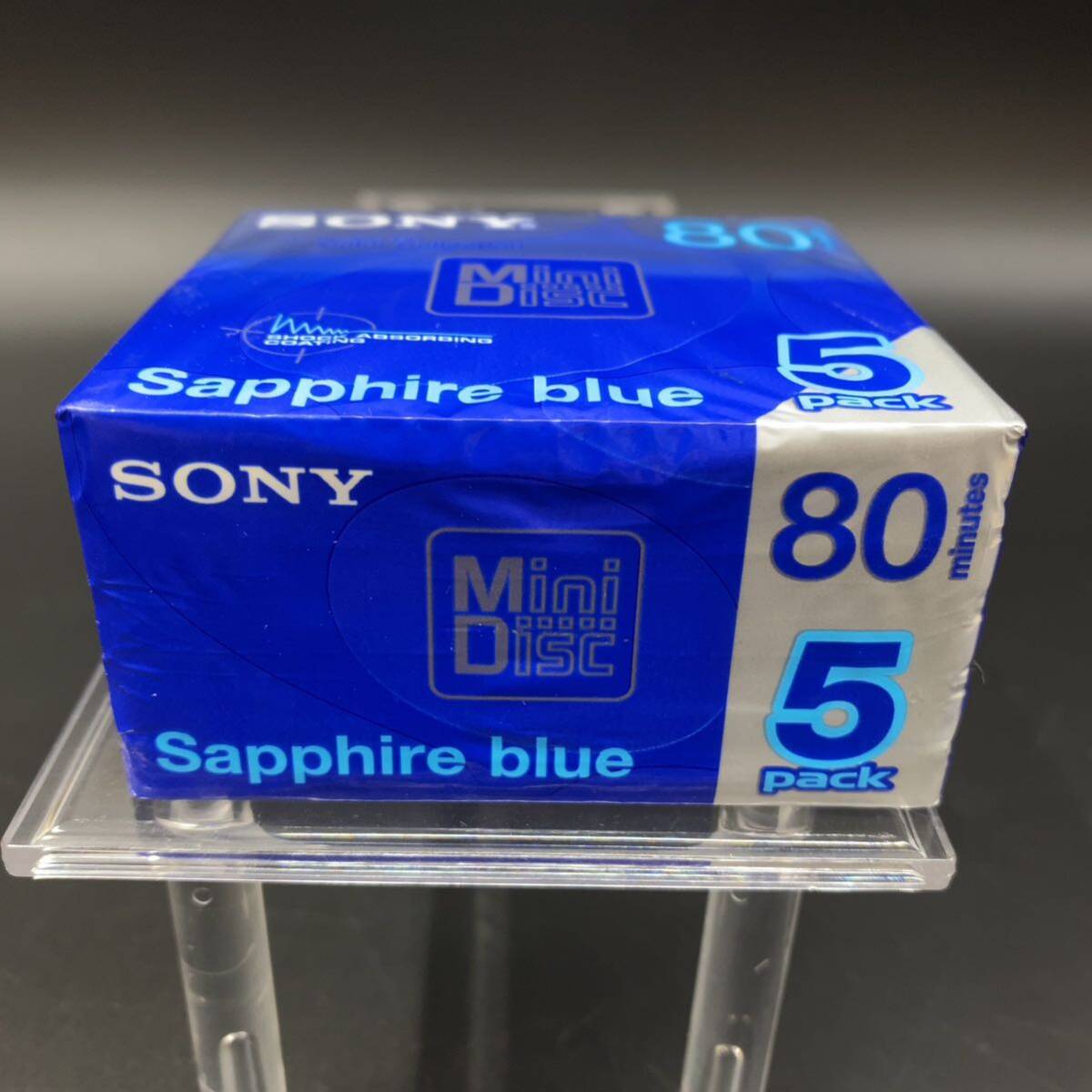 【未開封】MD まとめ 9枚 SONY TDK maxell ミニディスク 60 74 80 当時物 平成レトロ かけるMD FiNE Blue Sapphire blue の画像3