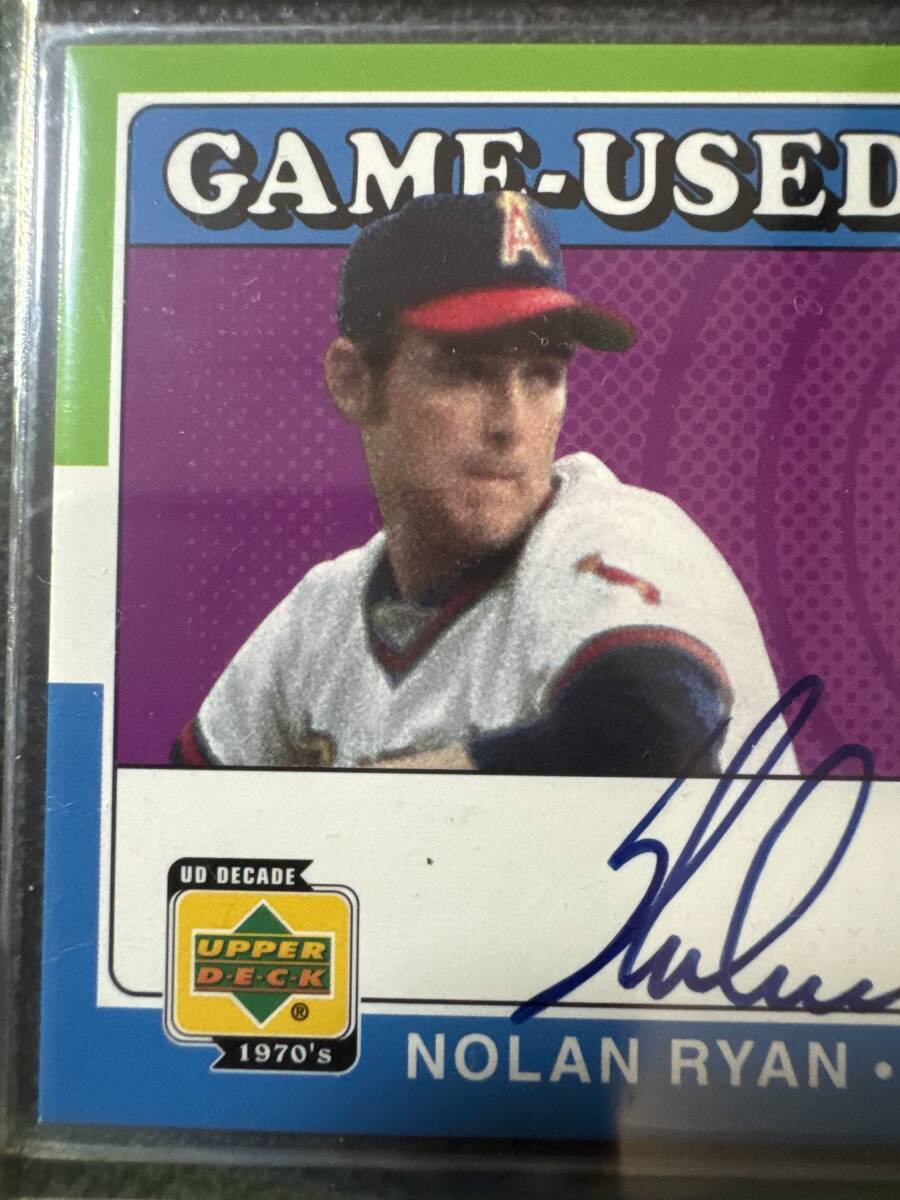 2001 Upper Deck Decade 1970' Game Jersey Autograph Nolan Ryan SP/291 ノーラン ライアン 直筆サインジャージカード_画像3