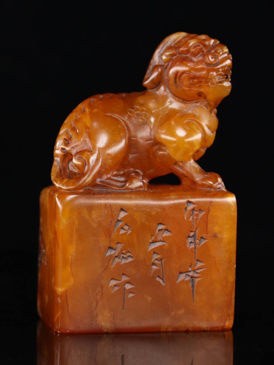 時代美術・红田黄石古獣章・田黄石彫り・篆刻・稀少品・印鉴・書道具・置物・文房具 時代美術・红田黄石古獣章・田黄石彫り・篆刻・稀少品・印鉴・書道具・置物・文房具