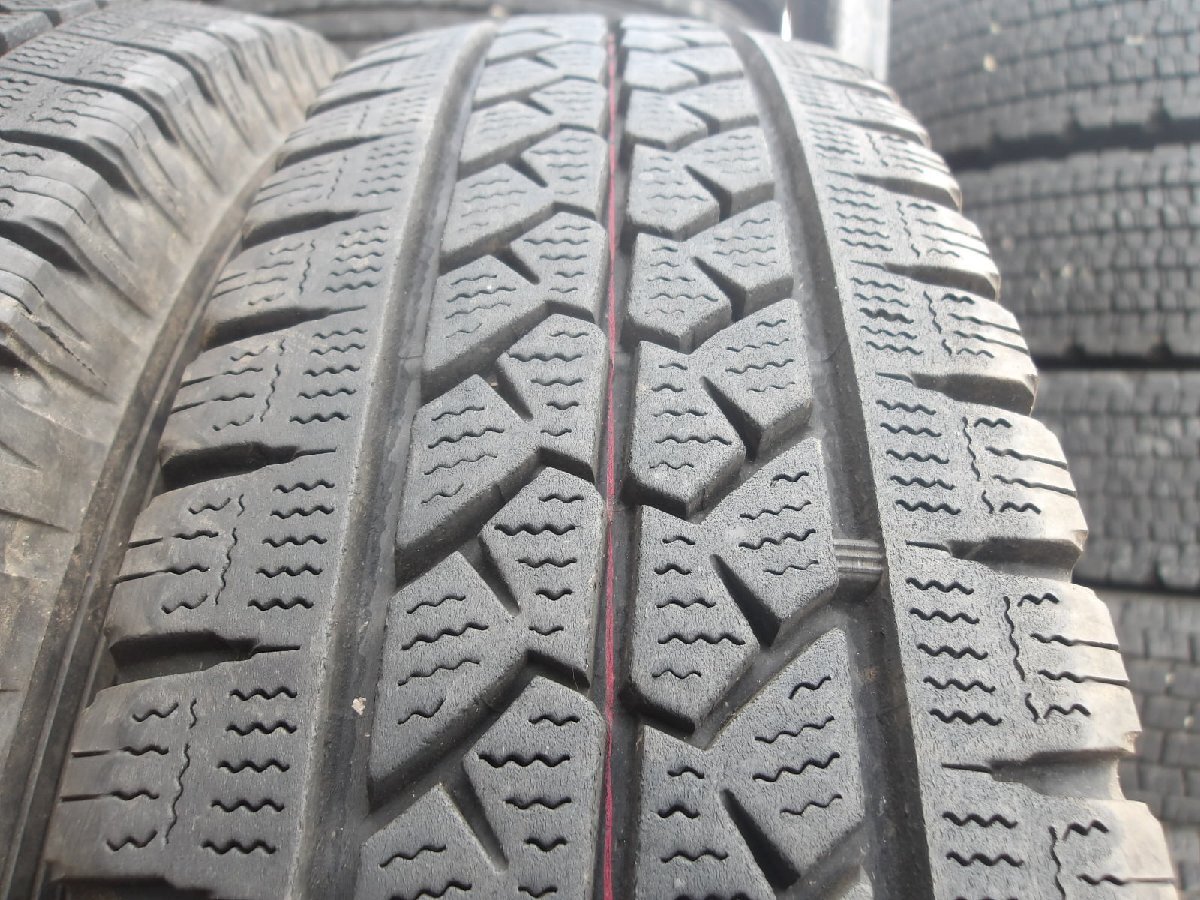 Y453-14 送料無料 155/80R14 冬4本セット スタッドレス LT 88/86N 155/80-14 155-80-14 ブリヂストン ブリザック VL1 バン_画像5