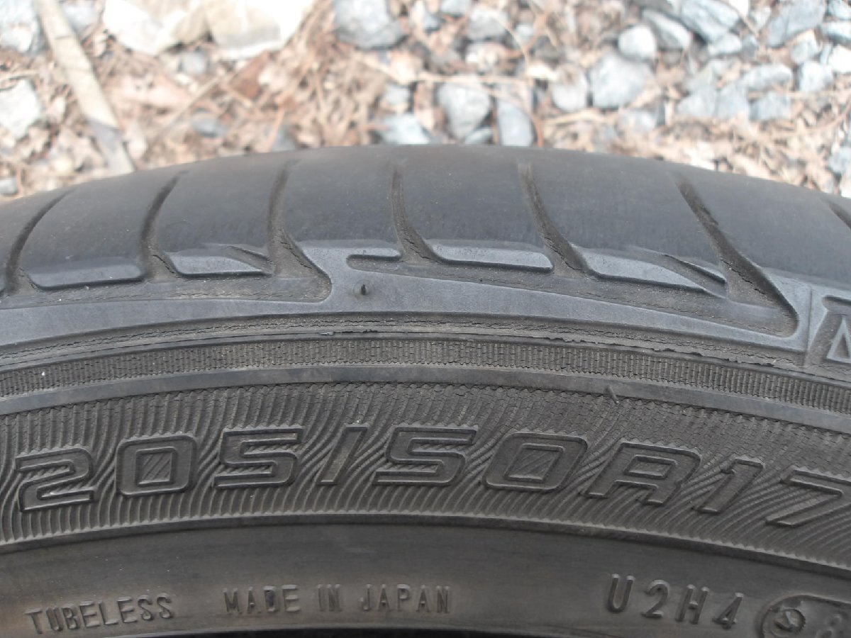 M89-12 送料無料 205/50R17 夏2本セット サマータイヤ 93V 205/50-17 205-50-17 ダンロップ ルマン LM704 セレナ アクセラ_画像8