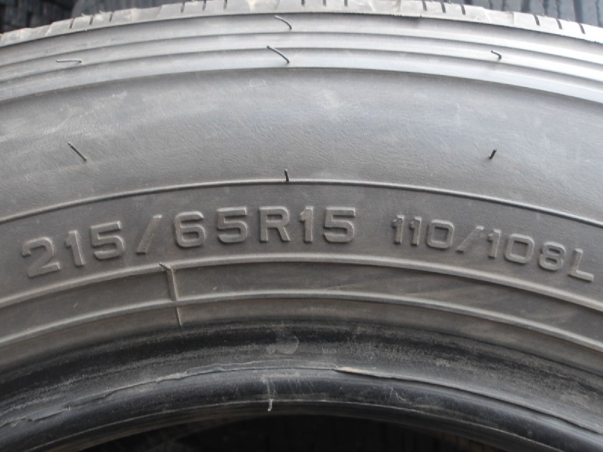 M166-12 送料無料 215/65R15 夏4本セット サマータイヤ LT 110/108L 215/65-15 215-65-15 ダンロップ SP LT33 チューブレス_画像6