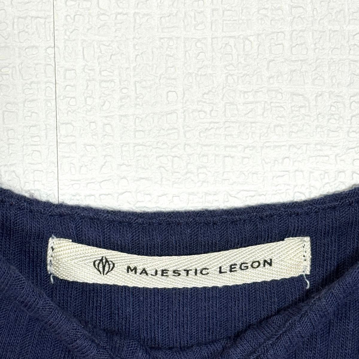 MAJESTIC LEGON　マジェスティックレゴン　半袖　トップス　カットソー　フリル付き　Tシャツ　M