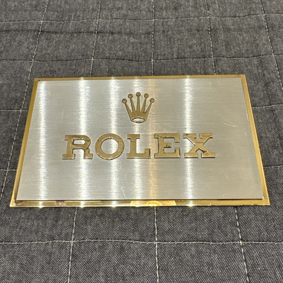 ROLEX ロレックス ディスプレイ プレート ロゴ ゴールド ROLEX ロレックス ディスプレイ プレート ロゴ ゴールド