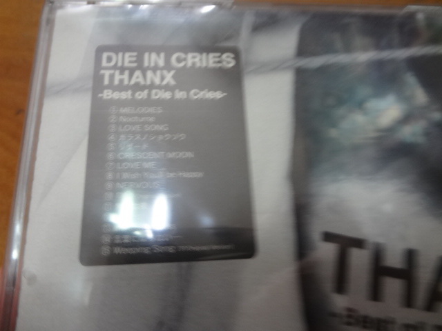 DIE IN CRIES THANX Best of Die In Cries CD アルバムの画像3