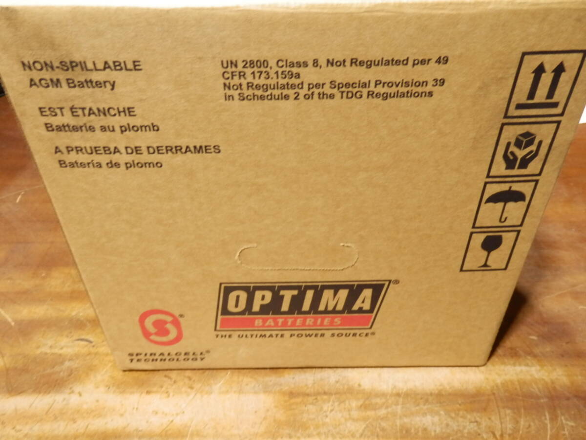 未使用 訳あり 充電前提 OPTIMA オプティマ 中古 バッテリー RED TOP 8022-091 75/25 レッドトップ ( D23 サイドターミナル_画像7