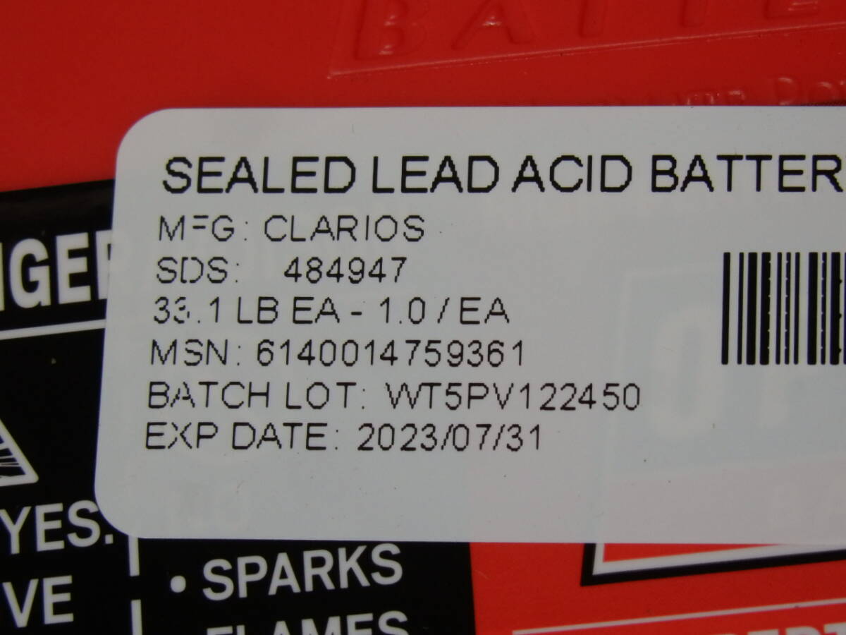  unused with translation charge assumption Optima OPTIMA used battery RED TOP 8022-091 75/25 red top ( D23 side terminal 