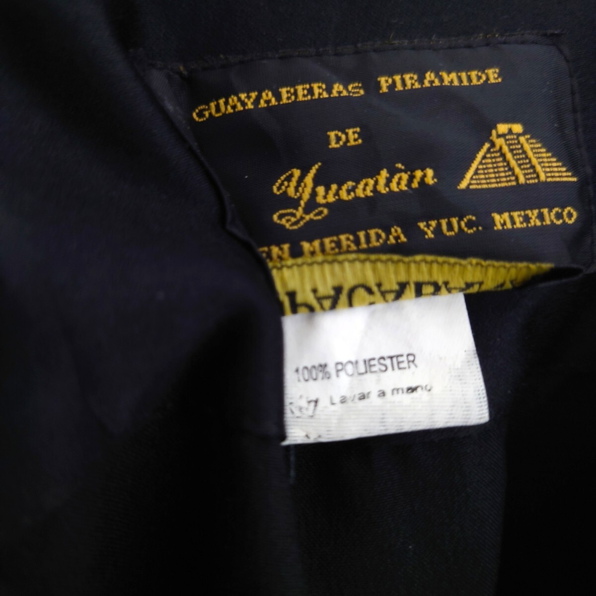 COPACABANA Mexico製 刺繍入り 開襟キューバシャツ A-1804の画像9
