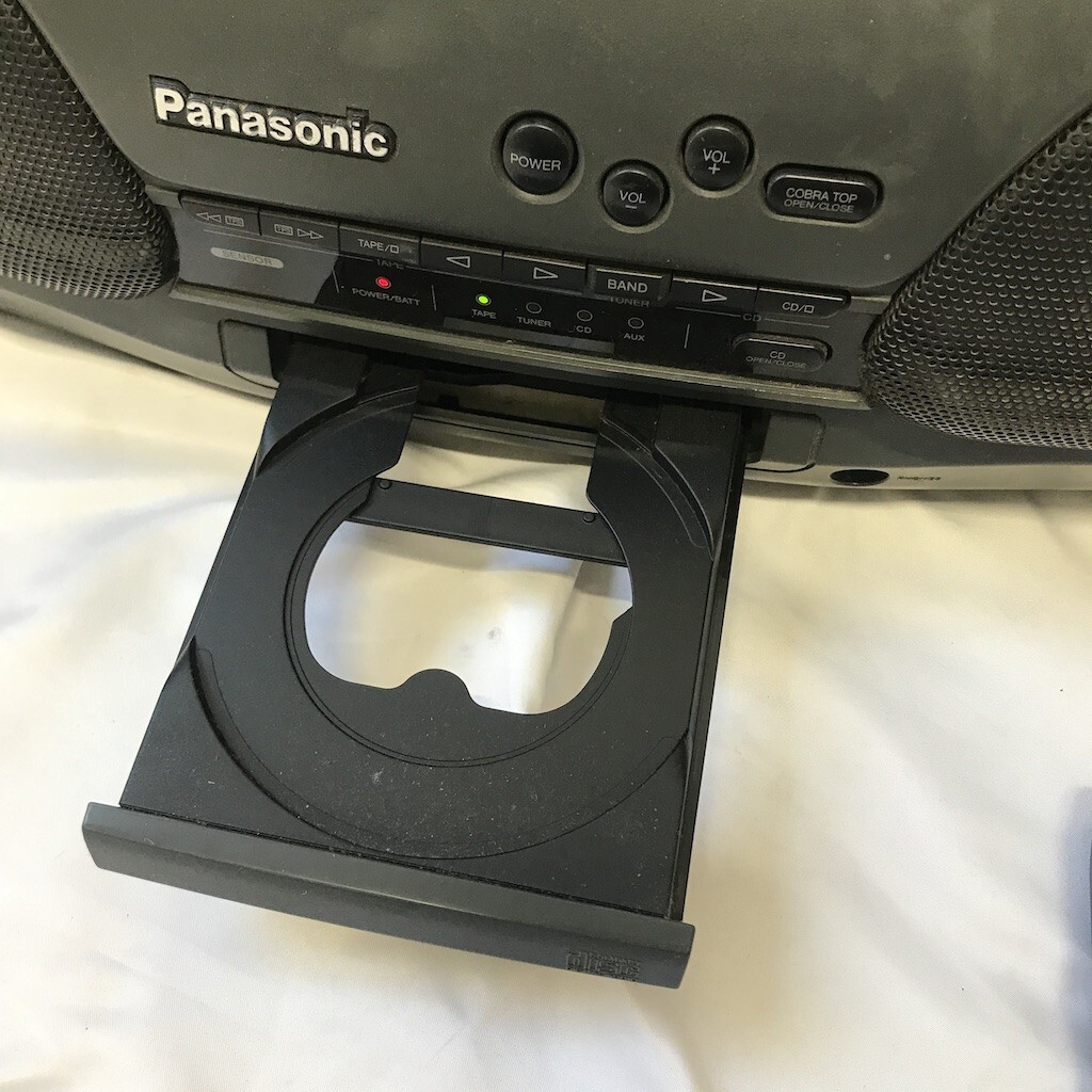 Panasonic パナソニック RX-DT707 ダブルラジカセ コブラトップ CD AM FM CD、カセット再生OK 関Y0422-2_画像4
