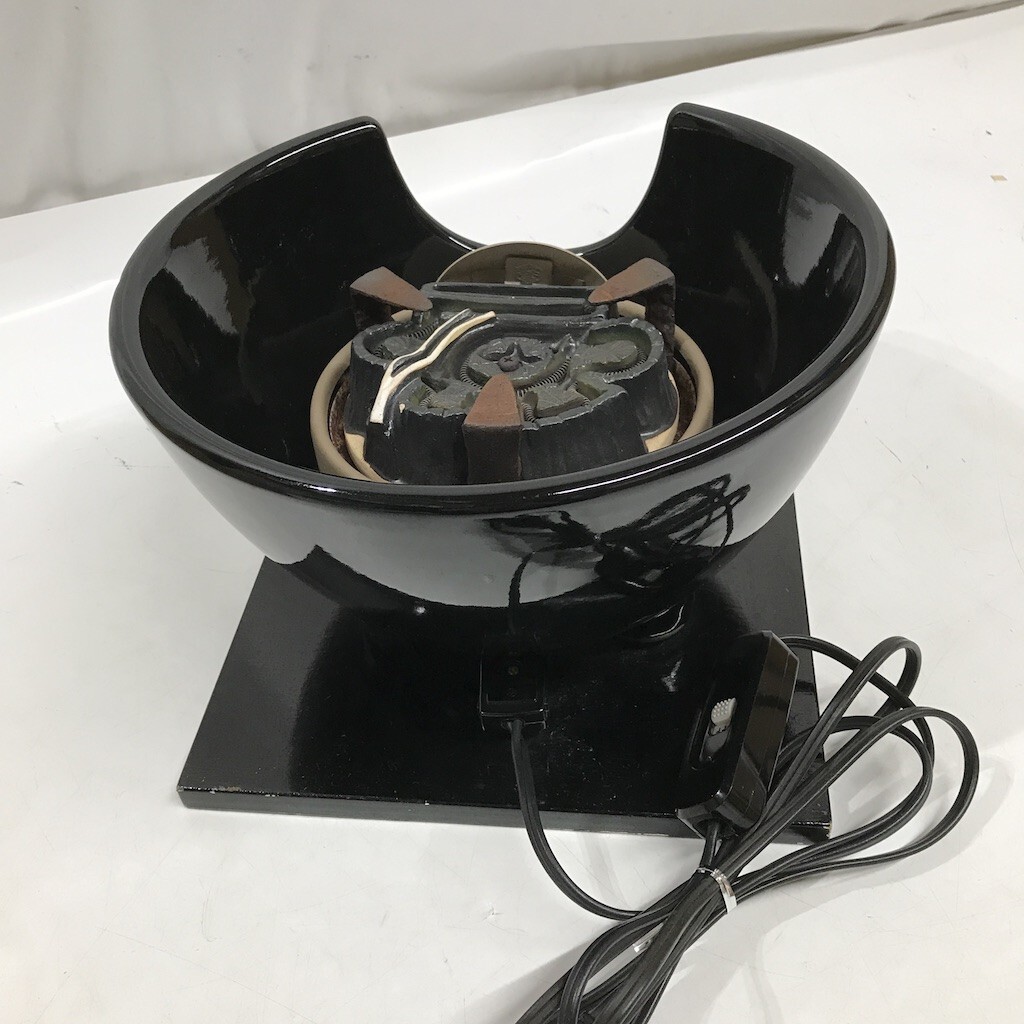 風炉型電熱器 茶道具 茶道 風炉 電熱器 動作確認済み 角D0404-18の画像6