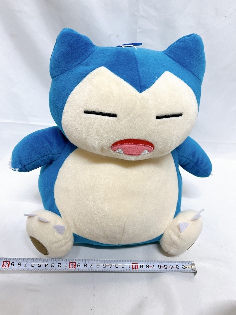 美品 ポケットモンスター カビゴン ぬいぐるみ めちゃでかコロッとまんまるぬいぐるみ 浦MY0327-30_画像5