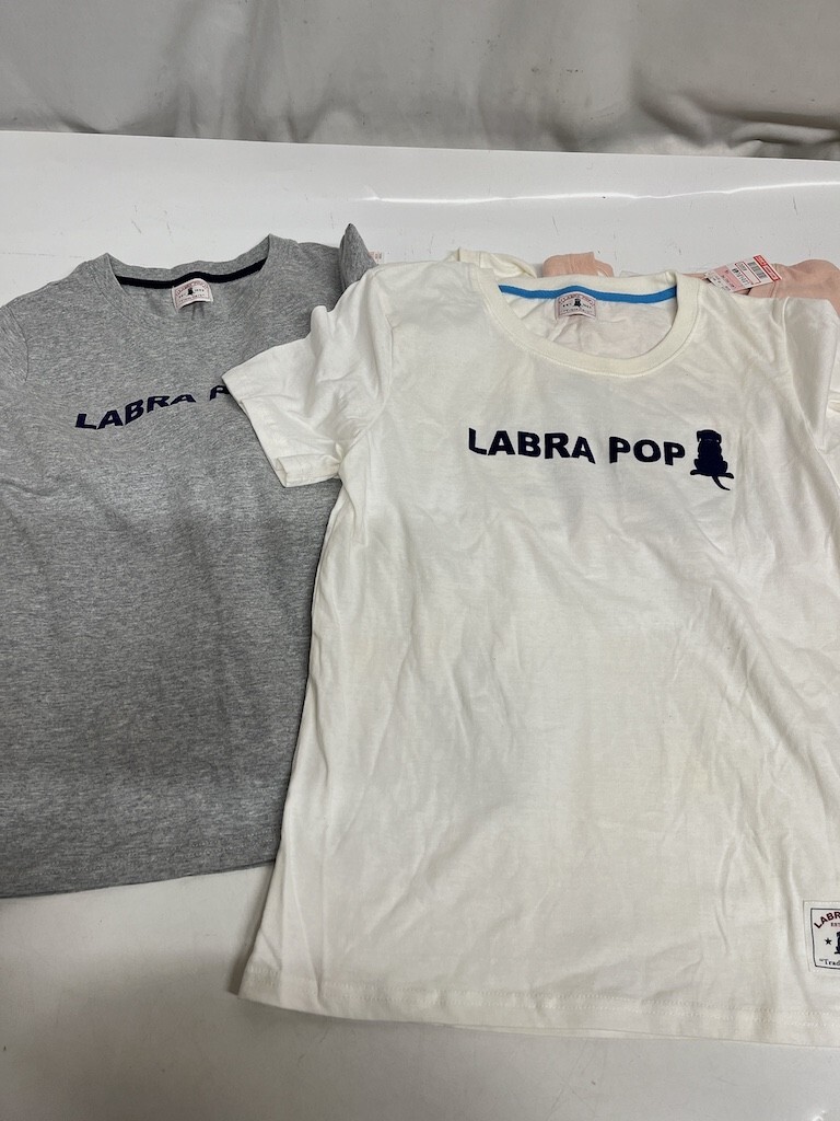 未使用あり LABRA POP Tシャツ 半袖 サイズM LL L 5枚まとめて レディース しまむら D0405-9_画像2