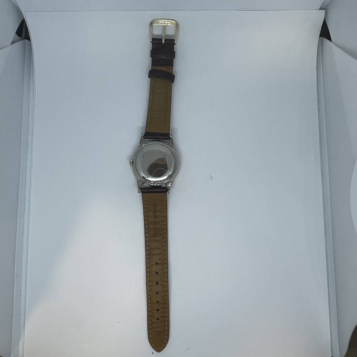 #9424 MOVADO/モバード スイス製 AUTOMATIC 17石  自動巻 腕時計 ヴィンテージ 高級時計 エレガント 希少性高 可動 現状の画像9