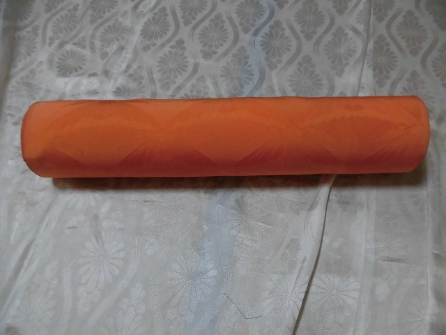 * cloth kimono silk . design undecorated fabric orange series unused goods *