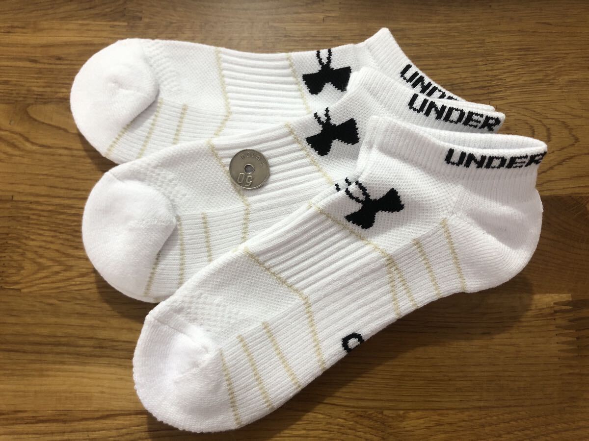 新品アンダーアーマーUNDER ARMOUR レディースソックス3足セット222_画像7