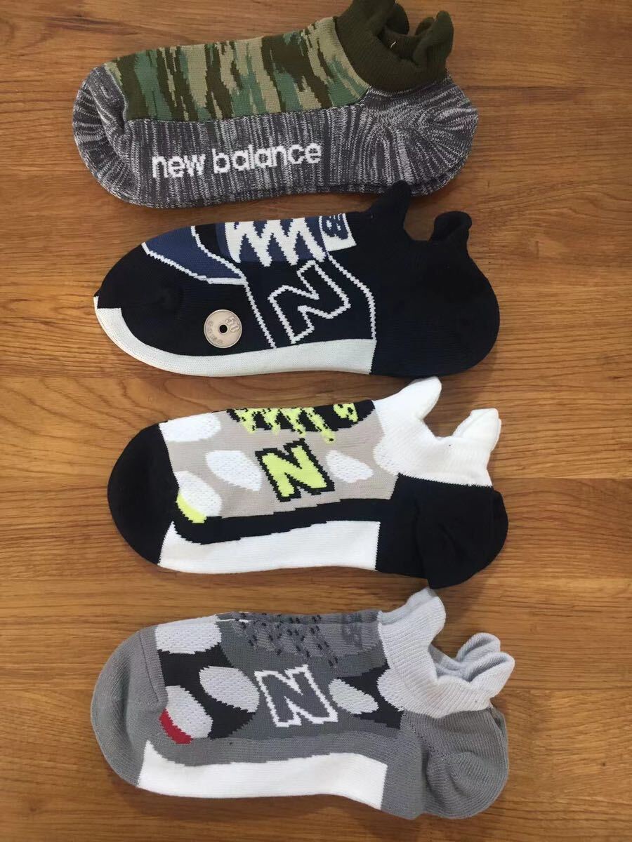 新品ニューバランスnew balance メンズソックス靴下4足セット31239の画像1