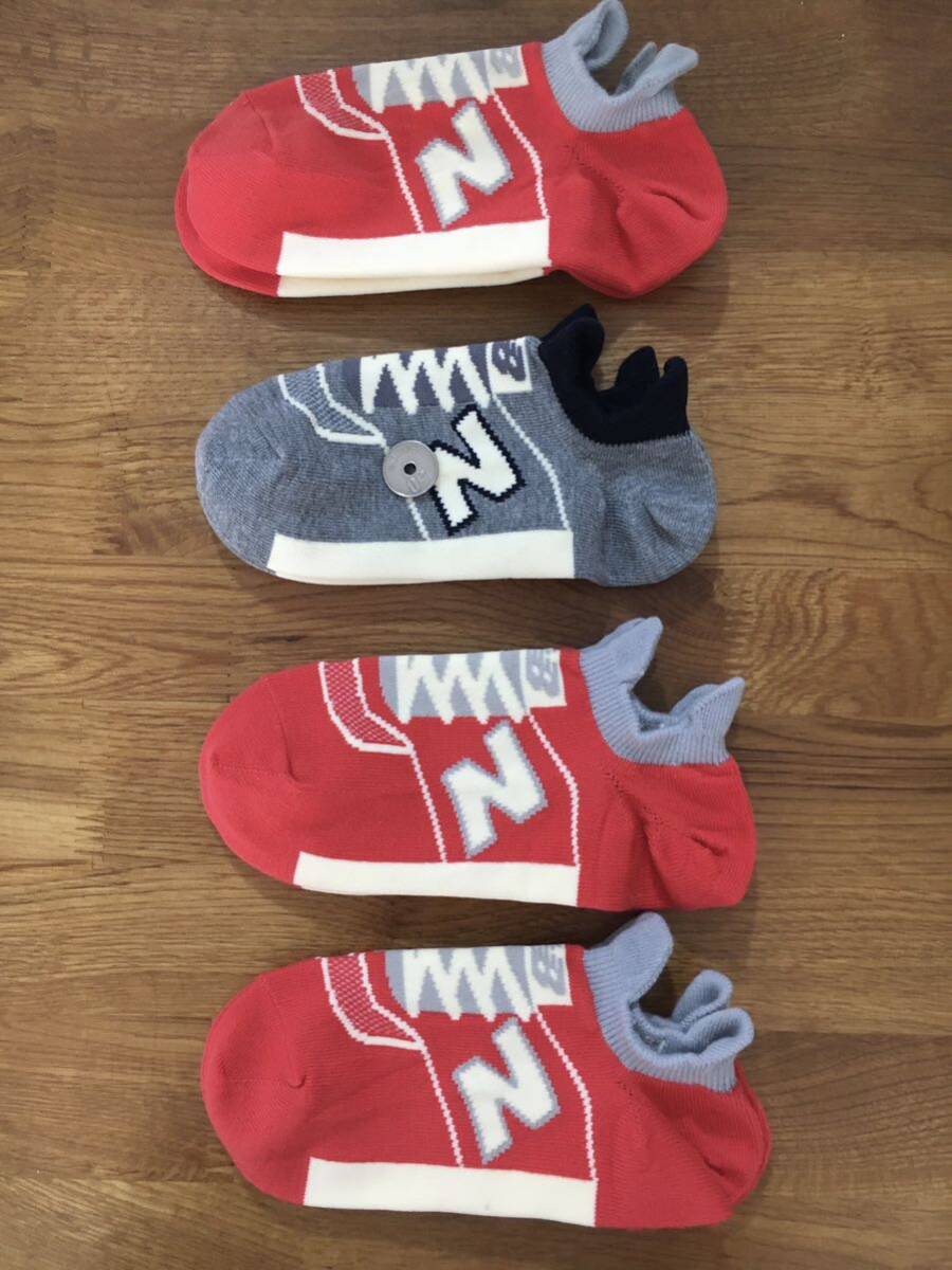 新品ニューバランスnew balance メンズソックス靴下4足セット1664の画像1