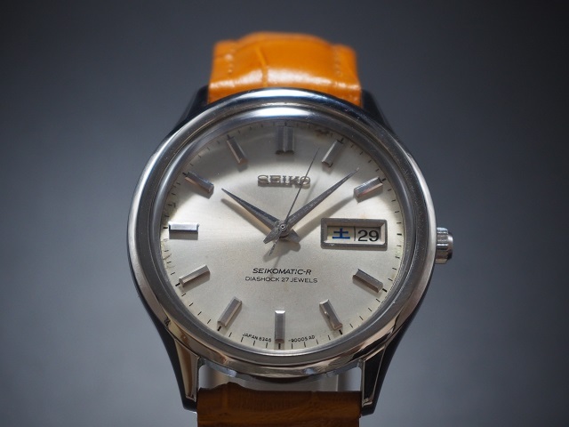 SEIKO MATIC-R セイコー マチック R 27石 ダイヤショック 美品 諏訪精工舎 昭和レトロ 1960年代 新品ベルト 稼働点検済みの画像3