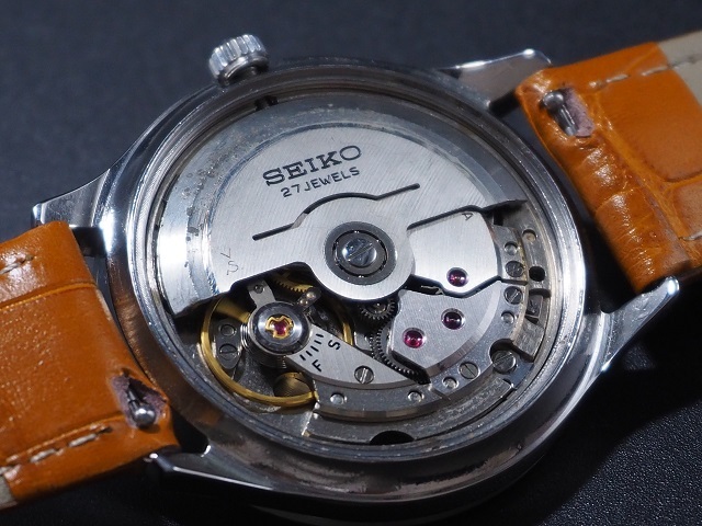 SEIKO MATIC-R セイコー マチック R 27石 ダイヤショック 美品 諏訪精工舎 昭和レトロ 1960年代 新品ベルト 稼働点検済みの画像5