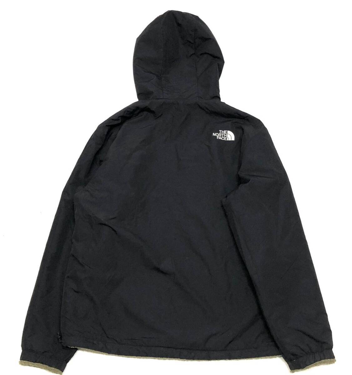 新品同様 正規品 THE NORTH FACE ノースフェイス NJ4FM70C DIXIE RVS FLEECE HOODIE リバーシブル ボアフリースジャケット ロゴ刺繍 XLの画像4